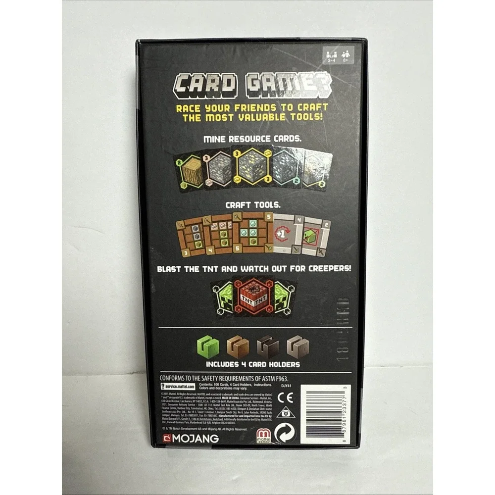 Minecraft Card Game Mattel‎ - 2-4 Players Ages 8+